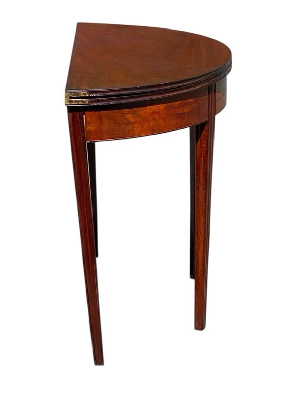 Antique Hepplewhite Mahogany Card Table / Console Table gallery