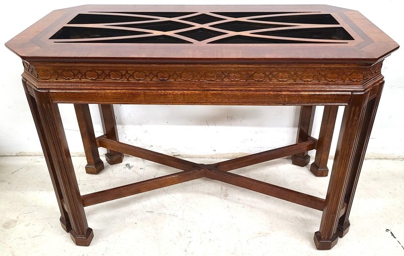 Vintage Mahogany Console Sofa Dining Table Base by UNIVERSAL FURNITURE gallery
