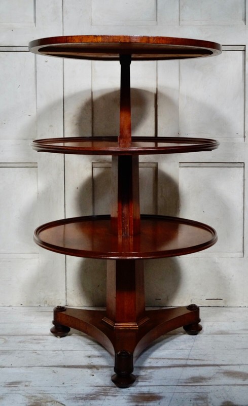 Georgian Mahogany Metamorphic 3 Tier Dumb Waiter gallery
