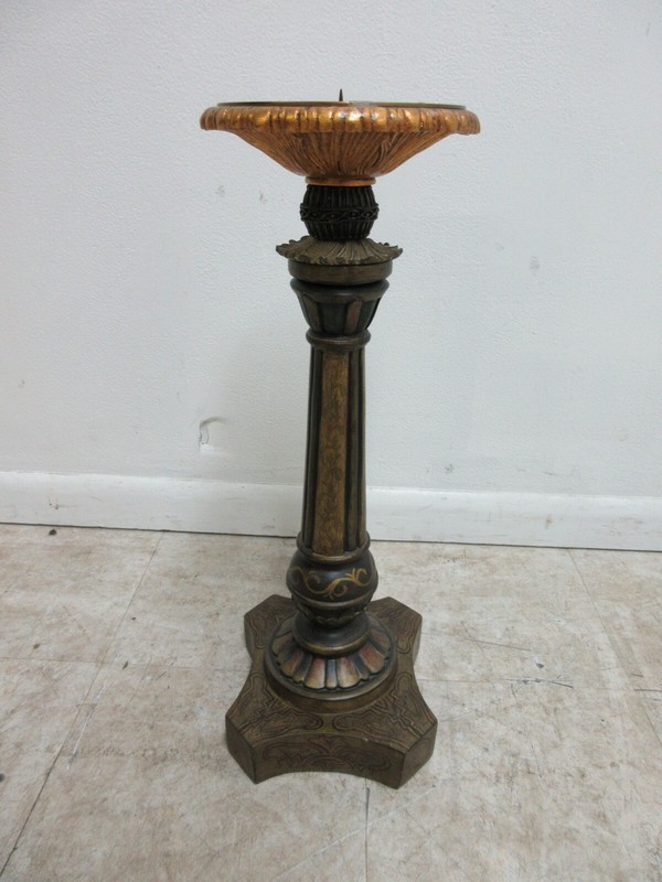 John Richard French Regency pedestal lamp End table Candle Stand gallery