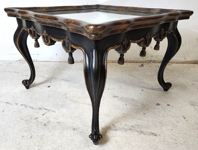 French Louis XVI Églomisé Mirror Top Coffee Table by JOHN RICHARD gallery