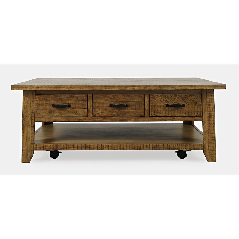 Rustic Farmhouse Solid Wood 50″ Coffee Table