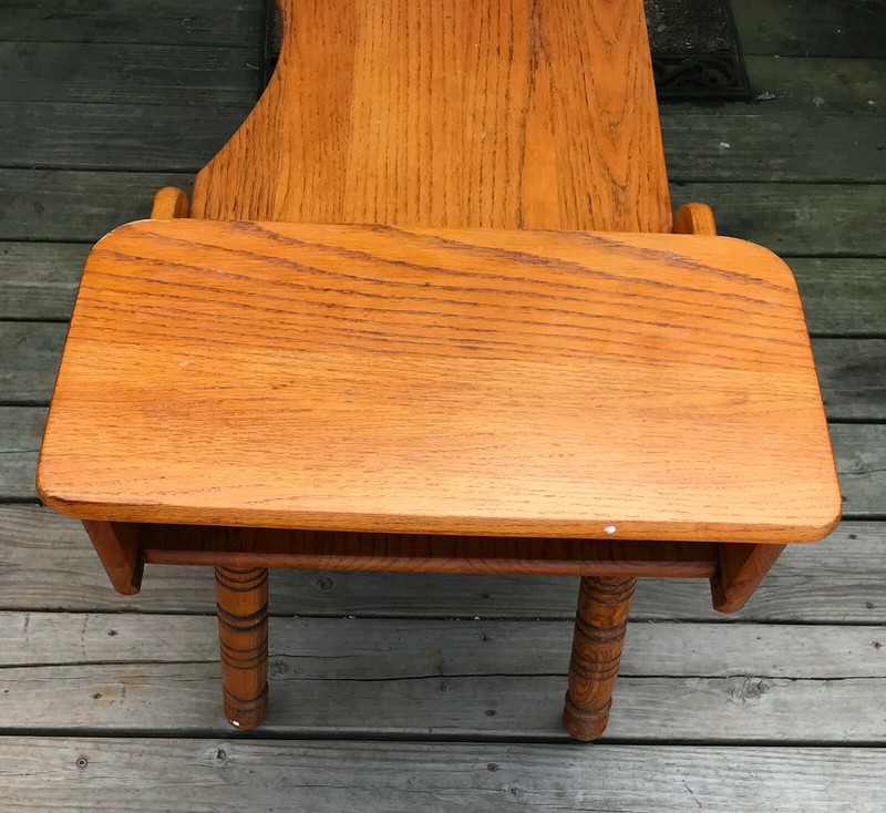 Mid Century Oak Carved Coffee Table (CT-113) gallery