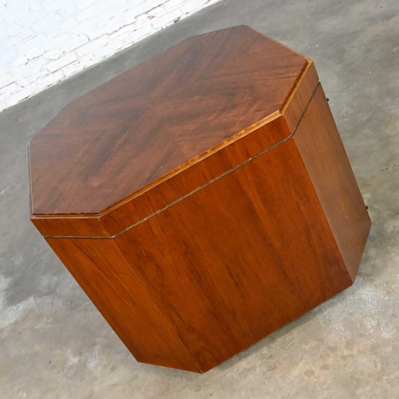 MCM to Modern Founders Furniture Octagon Commode End Table Cabinet Patterns 21 gallery