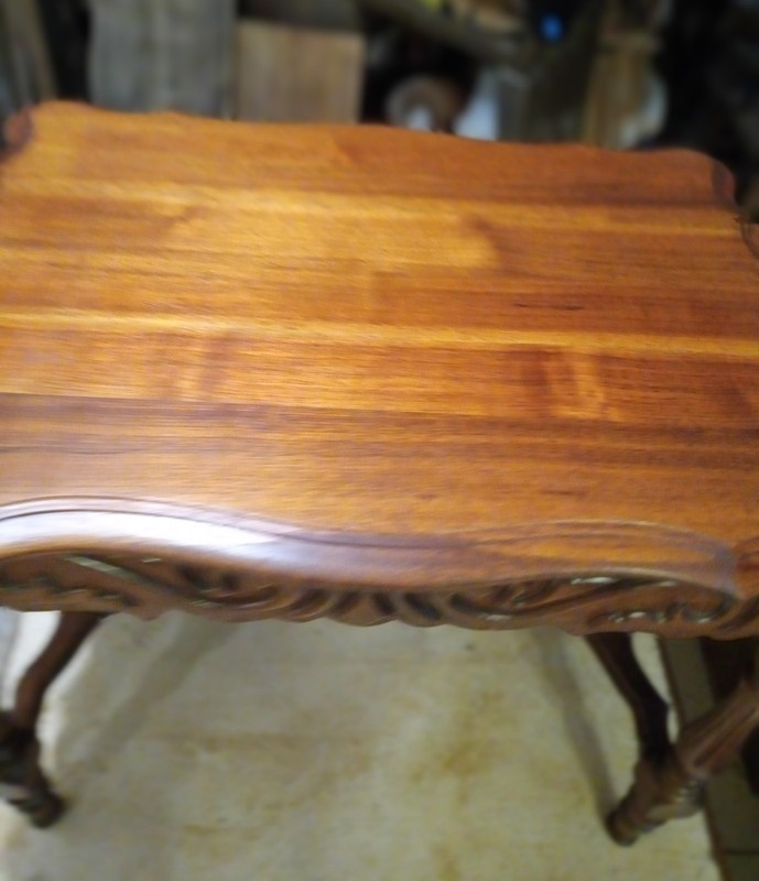 Walnut Carved Coffee Table / Side Table gallery