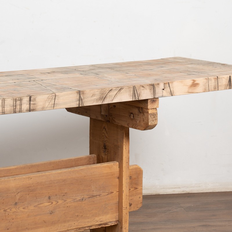 19th Century Rustic Swedish Work Table Console gallery