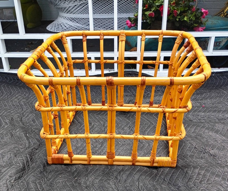 Vintage Brown Jordan Bamboo Coffee Table