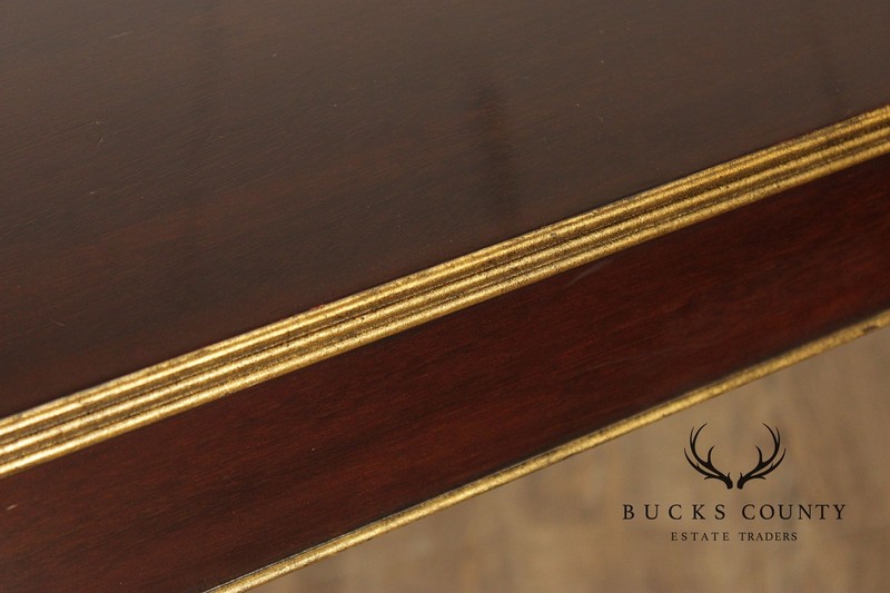 Barbara Barry For Baker Mahogany Long Console Table gallery
