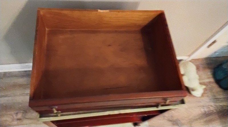 Vintage Kittinger Style Tray Table 2 Tier with Drawer Table gallery