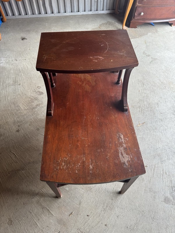 MCM #7640 Single Mersman End Table Genuine Mid Century Modern Tiered Step 2 Tier