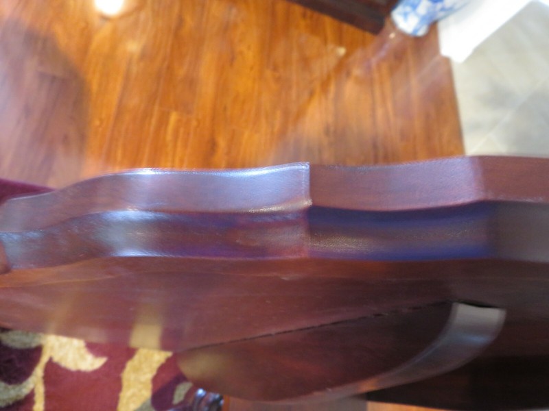 HICKORY CHAIR SOLID MAHOGANY PIE CRUST TILT TOP TABLE 30" Diameter gallery
