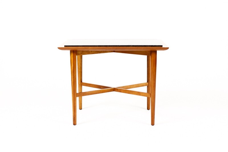 Mid Century Vintage Side / End Tables — Fine Art Furniture Co — Cherry + Slate gallery