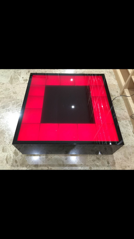 Original illuminated coffee table designed by Daft Punk and Tom Dixon for Habita gallery