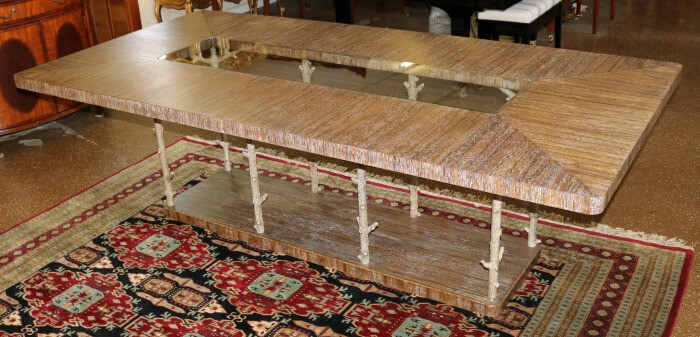 Theodore Alexander Wynwood II Faux Bois Style Conference Dining Table gallery