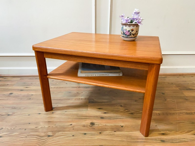 Mid Century Danish Teak Side Table, Mobelfabrikken Toften