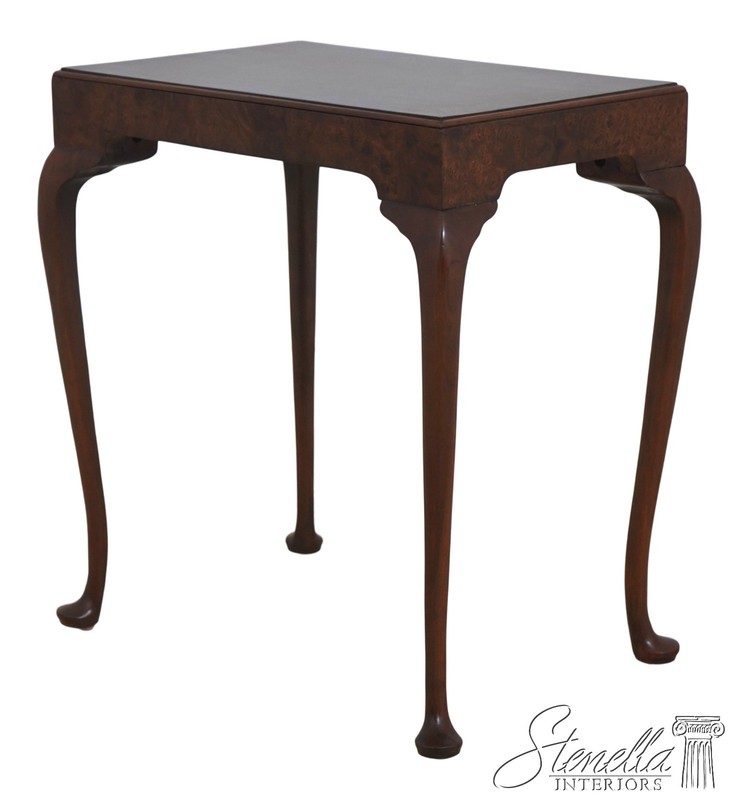 L71783: BAKER Burl Walnut George III Occasional Accent Table