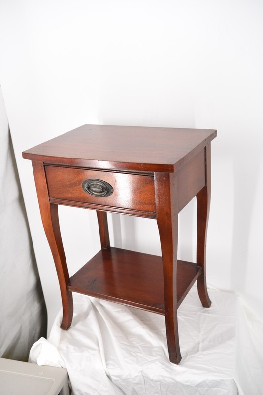 Vintage Dixie Mid Century Federal Style Solid Wood End Table Night Stand gallery