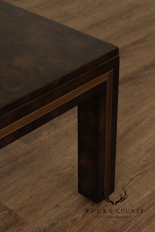 Mastercraft Burl Wood Square Coffee Table gallery