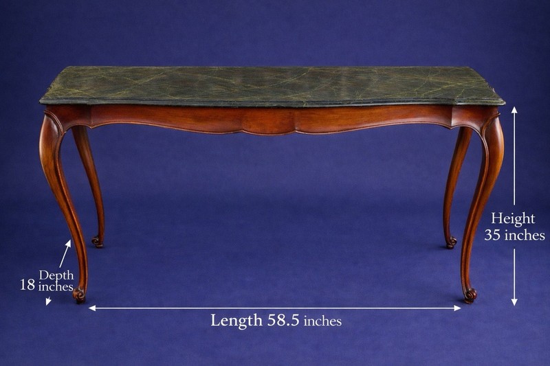 French Louis XV Table Attributed Paul Sormani Paris Faux Marble Top C. 1850 gallery