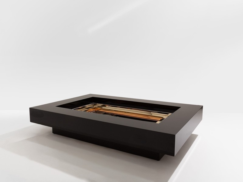Alain Delon for Maison Jansen brass chrome lacquered coffee table 1972 gallery