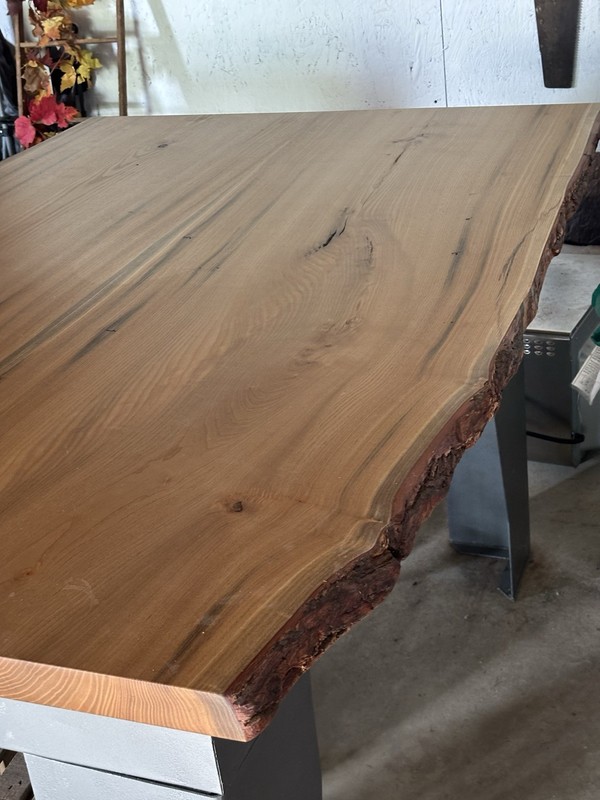 Sassafras Table Top With Dewalt Base With Hardwax Oil Finish gallery