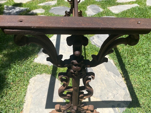 Rare Antique French Wrought Iron Table gallery