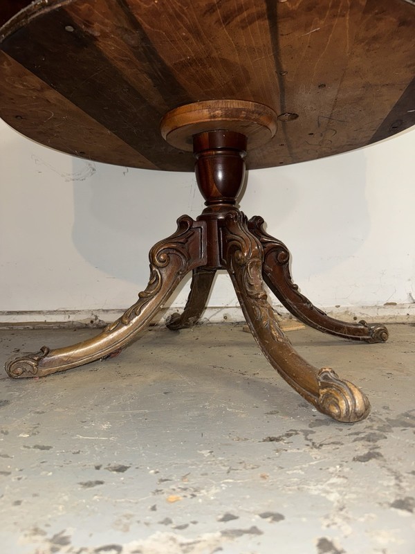 1930s Duncan Phyfe ~ Leather Top Rotating Library Drum Table ~ Mahogany ~ EUC! gallery