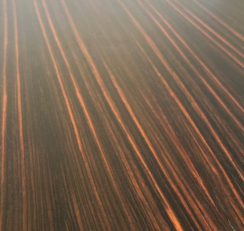 36" 1950s Knoll Saarinen Coffee Table with custom Macassar Ebony Vintage MCM gallery