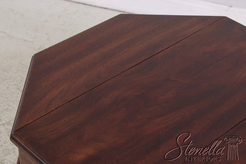 L72848: HENKEL HARRIS Mahogany Octagon Lift Top Table gallery