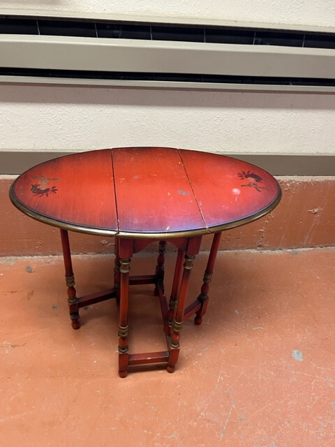 Antique Gateleg Diminutive Drop Leaf Tea Table Lenox Shops 1900s Furniture gallery