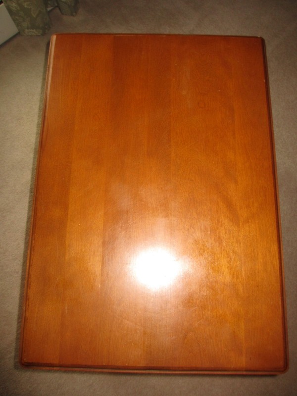 VINTAGE ROCK MAPLE END TABLE with DRAWER ~ Rockport Rock Maple Circa 1960's gallery