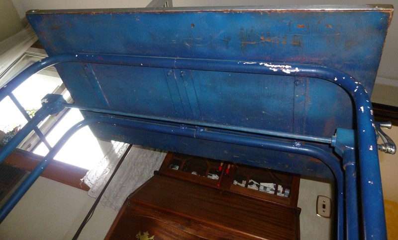 Vintage Utility / Work / Multi-Purpose Table (Adjustable Height with Wheels) gallery