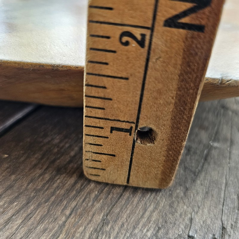 Vtg Wood Inlay Table Top "Letter G" Monogram gallery