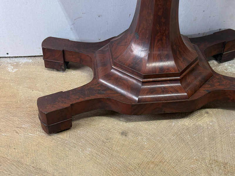 antique empire Meeks card game console table flame mahogany 1830 gallery
