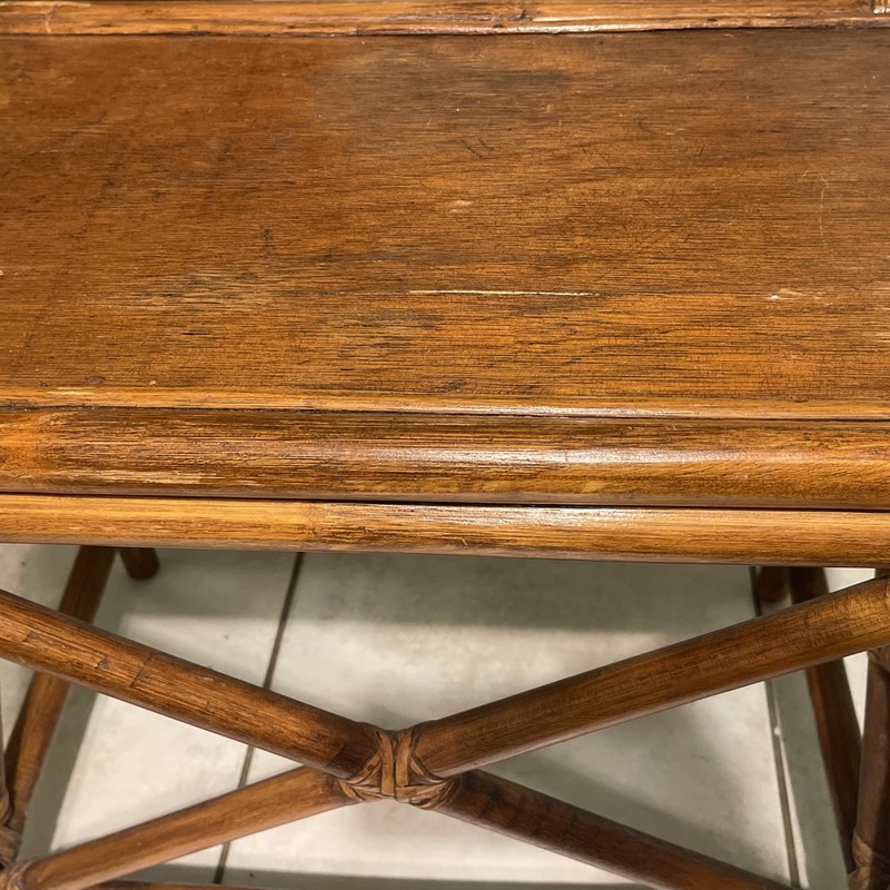 1950s Set of 3 Rattan Nesting Side Tables gallery