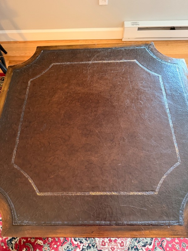 1940s Leather Top Table gallery