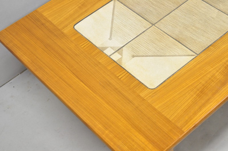 Vintage Gangso Mobler Mid Century Danish Modern Teak Tile Top Coffee Table gallery
