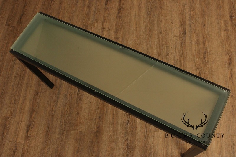 Charleston Forge Glass Top Cast Parsons Console Table gallery