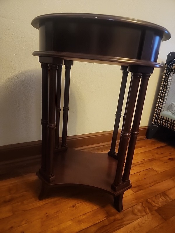 2 End Tables With Minor Scratches & Has A Small Drawer / 20+ Years Old gallery