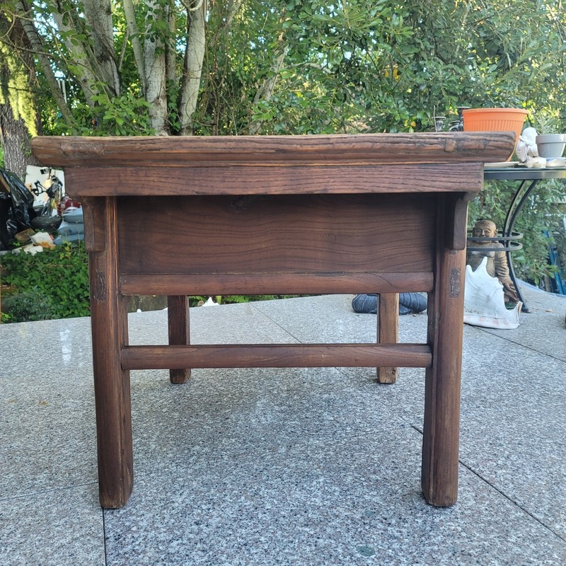 Antique Solid Elmwood Accent Table 19th Century gallery