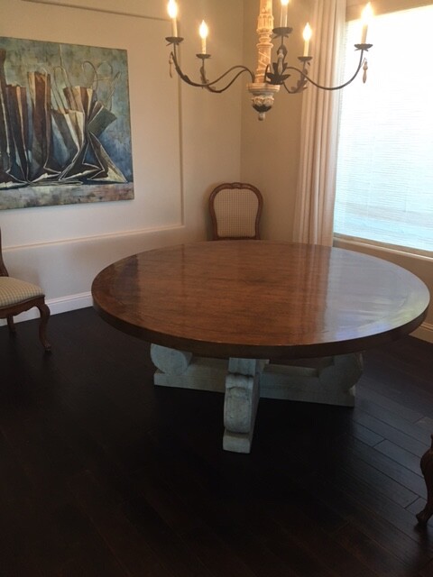 Michael Taylor Designs 72″ Round Dining Table