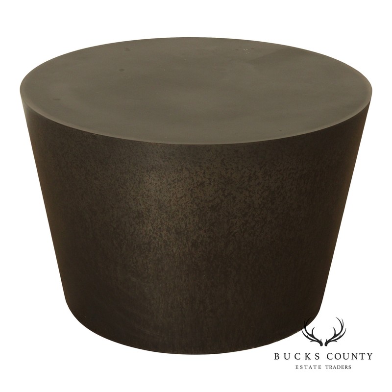 Modern Patinated Steel Coffee Table