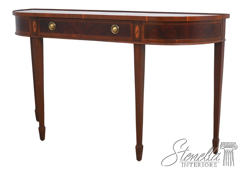 L73230: HEKMAN Flame Mahogany Federal Console Hall Table