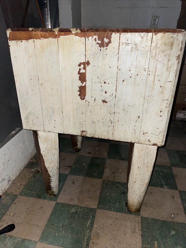 Vintage, Authentic Butcher Block Antique Butcher Block gallery