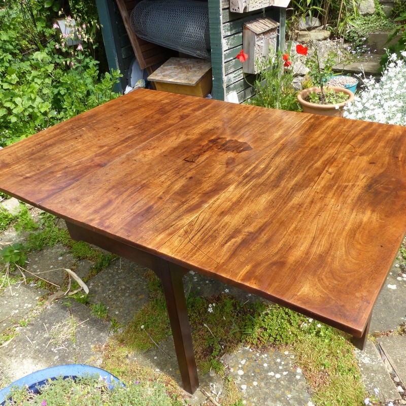 Antique Solid Elm Gate-Leg Table ~ Late 18th / Early 19th Century gallery