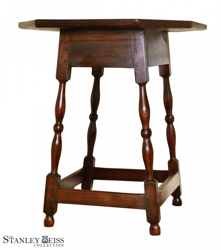 Very Rare, Early New England Octagonal Tavern Table, First half 18th century gallery