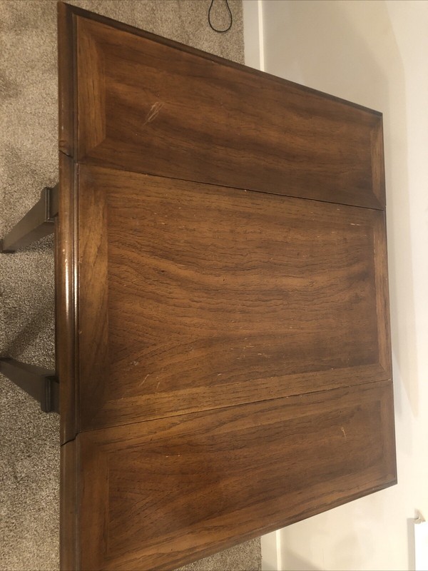 LANE Drop-Leaf Traditional Italian Provincial Solid Wood End Side Table