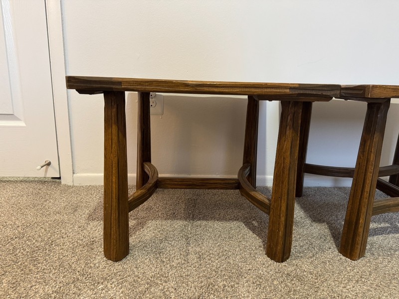 Antique A. Brandt Arts & Crafts Oak Slate Tables – Set of 3 gallery