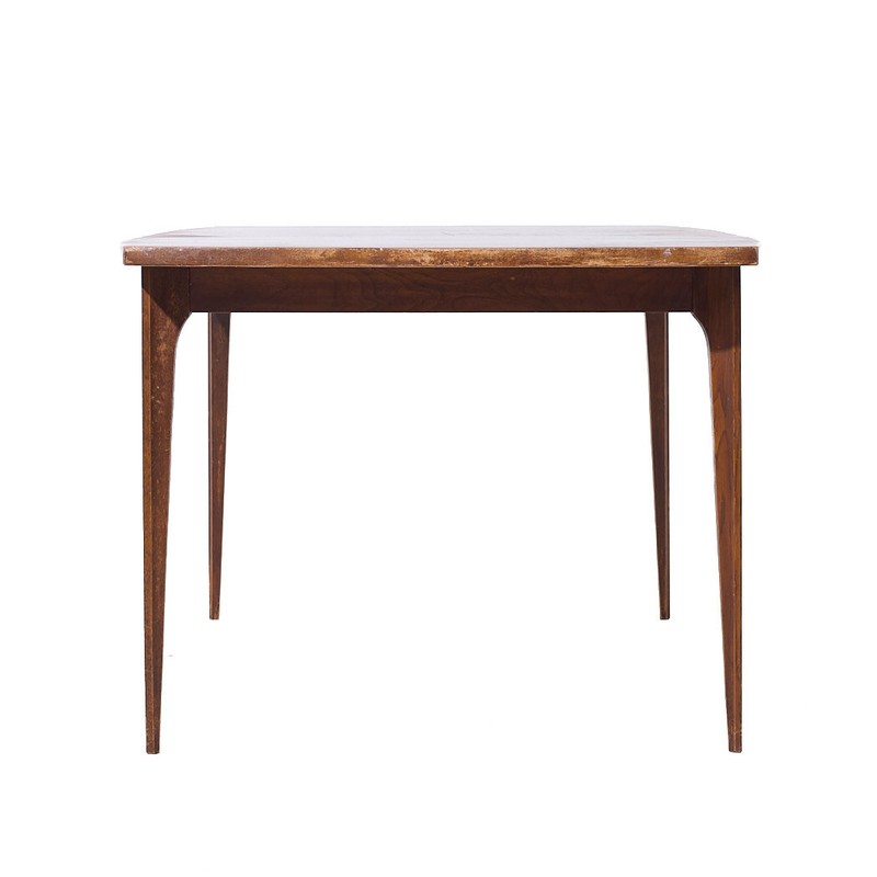 Broyhill Brasilia Mid Century Walnut Expanding Dining Table with 1 Leaf gallery