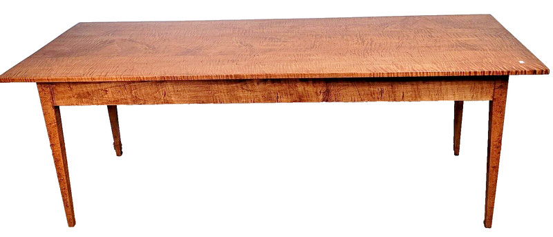 TIGER MAPLE FARM TABLE STRIKING GRAIN